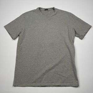 Sene Shirt Mens Medium Gray Supima Cotton Stretch Crewneck Basic Tee Lightweight